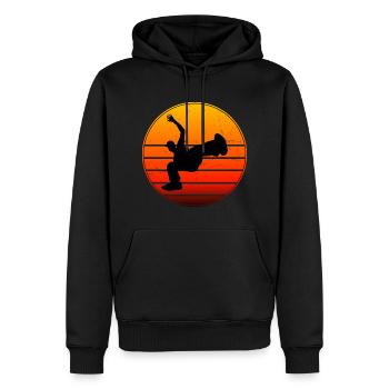 Men's Women Breakdance Bboy Hip Hop Hiphop - Men’s Premium Organic Hoodie - black - Front - Nico (187cm)