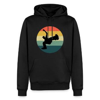 Breakdance Bgirl Femmes Breakdance Hommes - Sweat à capuche Premium bio Homme - noir - Devant - Nico (187cm)
