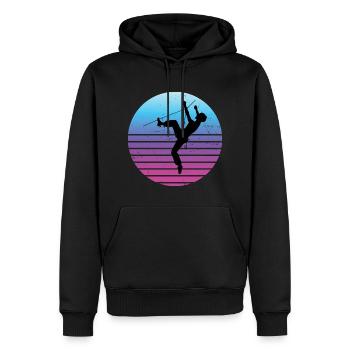 Climbing Damen Klettern Climber Boulder - Männer Premium Bio Hoodie - Schwarz - Vorne - Nico (187cm)