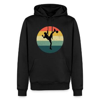 Herren Futnet Fussball Fussball Tennis Fussballten - Männer Premium Bio Hoodie - Schwarz - Vorne - Nico (187cm)