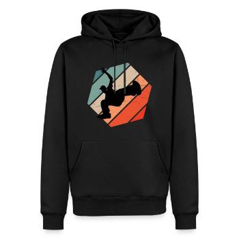 Breakdance Bboy Break Dance Hip Hop Hiphop - Sweat à capuche Premium bio Homme - noir - Devant - Nico (187cm)