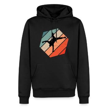 Herren Breakdance Hip Hop Bboy Bgirl Break Dance - Männer Premium Bio Hoodie - Schwarz - Vorne - Nico (187cm)