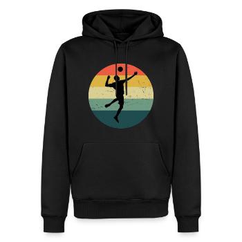 Fistball Fistball Player Fistball Homme - Sweat à capuche Premium bio Homme - noir - Devant - Nico (187cm)