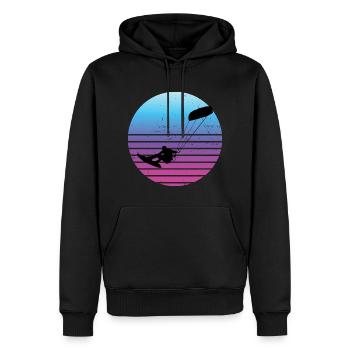Kiten Kitesurfing Herren Kitesurfen Kite - Männer Premium Bio Hoodie - Schwarz - Vorne - Nico (187cm)