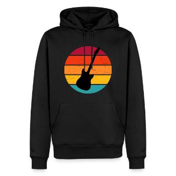 E-gitarre electronic guitar Damen akustische gitar - Männer Premium Bio Hoodie - Schwarz - Vorne - Nico (187cm)