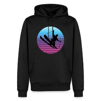 Slopestyle Herren Freestyle Ski Ski Freestyle - Männer Premium Bio Hoodie - Schwarz - Vorne - Nico (187cm)