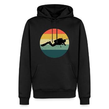 Scuba Tauchen Scuba Taucher Diver Taucher - Männer Premium Bio Hoodie - Schwarz - Vorne - Nico (187cm)