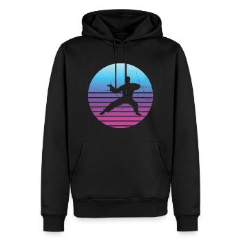 Wushu Herren Kampfsport Damen Kungfu Kung Fu - Männer Premium Bio Hoodie - Schwarz - Vorne - Nico (187cm)
