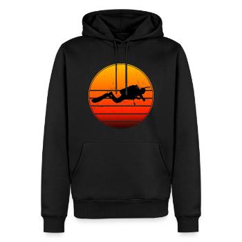 Scuba Diving Scuba Diver Men Diving - Men’s Premium Organic Hoodie - black - Front - Nico (187cm)