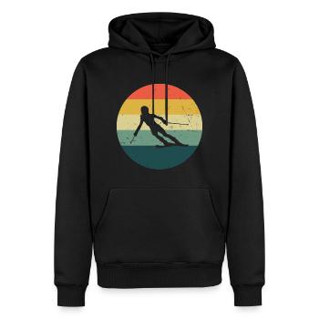 Stunt Ski Femmes Ski Hommes Ski Ski - Sweat à capuche Premium bio Homme - noir - Devant - Nico (187cm)