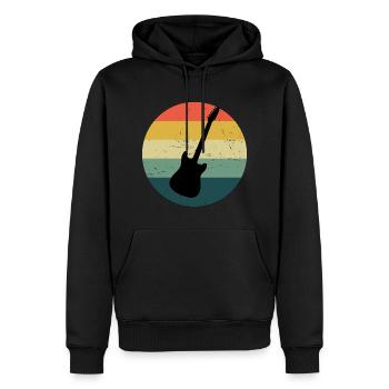 Electric guitar electric guitar acoustic guitar electronic g - Men’s Premium Organic Hoodie - black - Front - Nico (187cm)