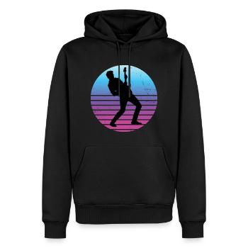 electronic guitar classical guitar guitar player - Men’s Premium Organic Hoodie - black - Front - Nico (187cm)