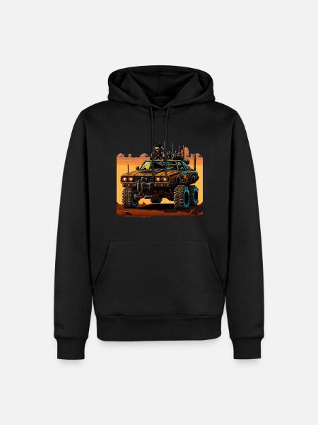 Post Apocalyptic Road Trip - Men’s Premium Organic Hoodie - black