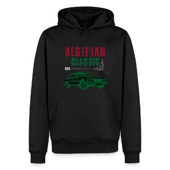 Classique algérien 505 - Sweat à capuche Premium bio Homme - noir - Devant - Nico (187cm)