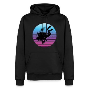 Scuba Diver Diver Free Dive Taucher Scuba Taucher - Männer Premium Bio Hoodie - Schwarz - Vorne - Nico (187cm)