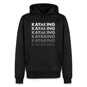 Kayakiste Kayak - Sweat à capuche Premium bio Homme - noir - Devant - Nico (187cm)