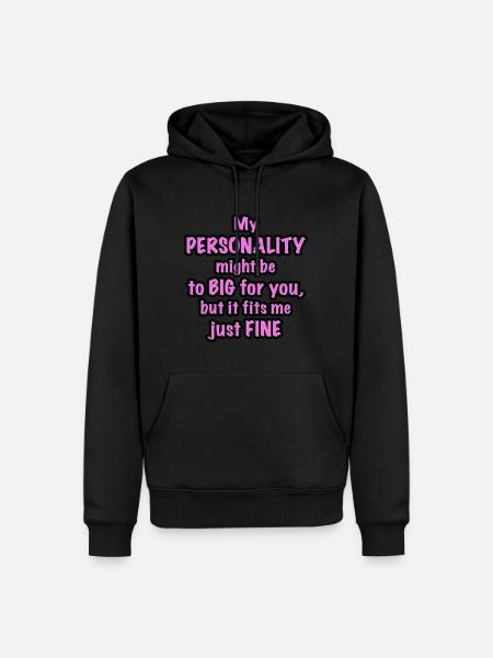 Personality purple - Men’s Premium Organic Hoodie - black