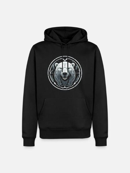Polar bear - Men’s Premium Organic Hoodie - black