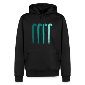 Field Hockey Sticks Vintage Hockey Player - Men’s Premium Organic Hoodie - black - Front - Nico (187cm)