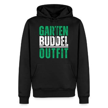 Garten Buddel Outfit Buddeln Garteln Sommer Lustig - Männer Premium Bio Hoodie - Schwarz - Vorne - Nico (187cm)