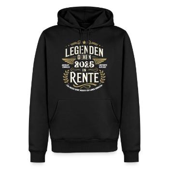 Legends to retire in 2025 Absolutely unique - Men’s Premium Organic Hoodie - black - Front - Nico (187cm)