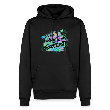 tanzen - Männer Premium Bio Hoodie - Schwarz - Vorne - Nico (187cm)