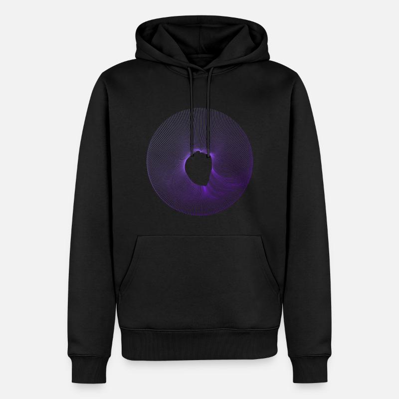 Wormhole - Sweat à capuche Premium bio Homme - noir