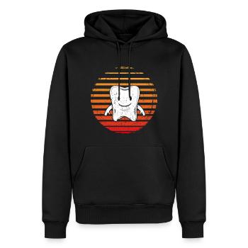 Zahn Zahnärztin Zahnarzt Zahnarzthelferin Hygienik - Männer Premium Bio Hoodie - Schwarz - Vorne - Nico (187cm)