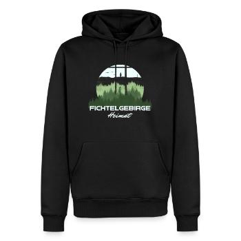 Wunderschönes grünes Fichtelgebirge - Männer Premium Bio Hoodie - Schwarz - Vorne - Nico (187cm)