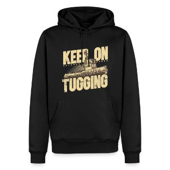 Schlepper Schleppboot Tug Life - Sweat à capuche Premium bio Homme - noir - Devant - Nico (187cm)