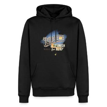 Mañana Spruch T-Shirt Design - Männer Premium Bio Hoodie - Schwarz - Vorne - Nico (187cm)
