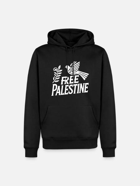 Free palestine - Men’s Premium Organic Hoodie - black