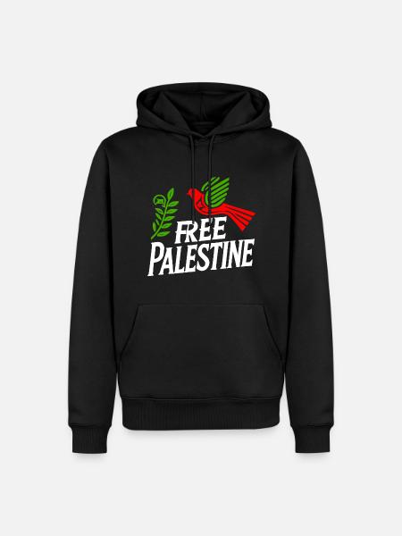 Free palestine - Men’s Premium Organic Hoodie - black