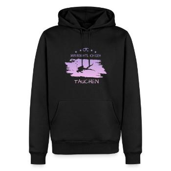 Tauchen Diving Spruch für Taucher - Männer Premium Bio Hoodie - Schwarz - Vorne - Nico (187cm)