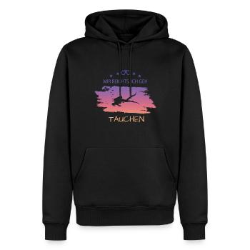 Tauchen Diving Scuba Taucher - Männer Premium Bio Hoodie - Schwarz - Vorne - Nico (187cm)