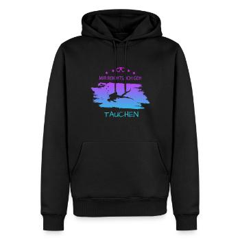 Tauchen Diving - Männer Premium Bio Hoodie - Schwarz - Vorne - Nico (187cm)