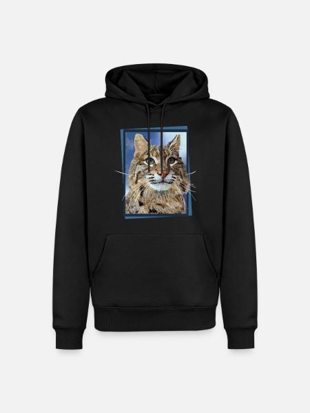 Lynx - Sweat à capuche Premium bio Homme - noir