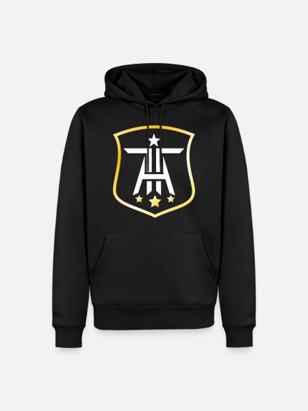 TAA - Sweat à capuche Premium bio Homme - noir