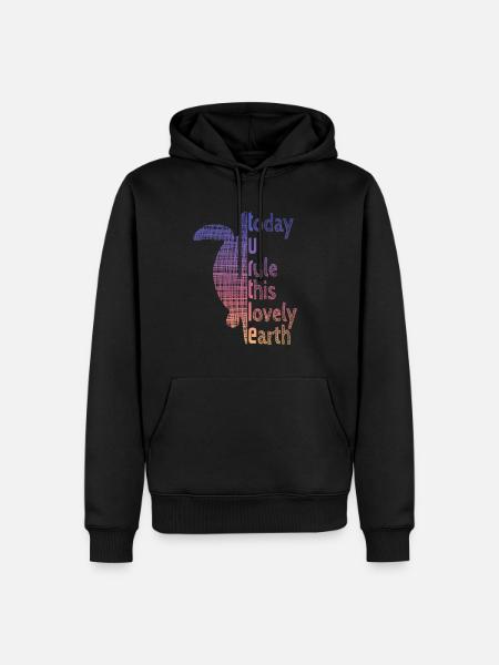Turtle - Männer Premium Bio Hoodie - Schwarz