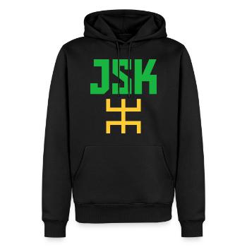 Jsk Kabylie - Sweat à capuche Premium bio Homme - noir - Devant - Nico (187cm)