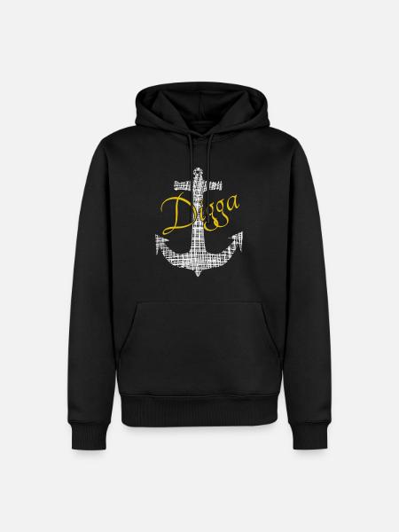 Digga - Männer Premium Bio Hoodie - Schwarz
