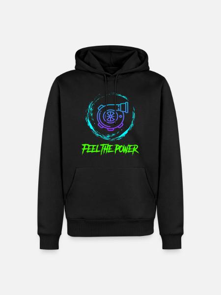 Turbo - Men’s Premium Organic Hoodie - black