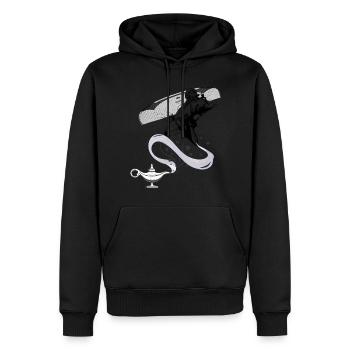 Magic Lampe Gleitschirmflug - Männer Premium Bio Hoodie - Schwarz - Vorne - Nico (187cm)
