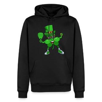 Padel Baby Shamrock St Patrick's Day Outfit - Männer Premium Bio Hoodie - Schwarz - Vorne - Nico (187cm)