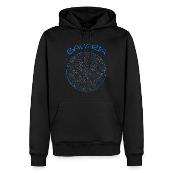 Bavaria, Bayern - Männer Premium Bio Hoodie - Schwarz - Vorne - Nico (187cm)