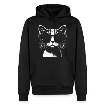 Cute Anime Girl Gothic Manga Fairytale Sunglasses - Men’s Premium Organic Hoodie - black - Front - Nico (187cm)