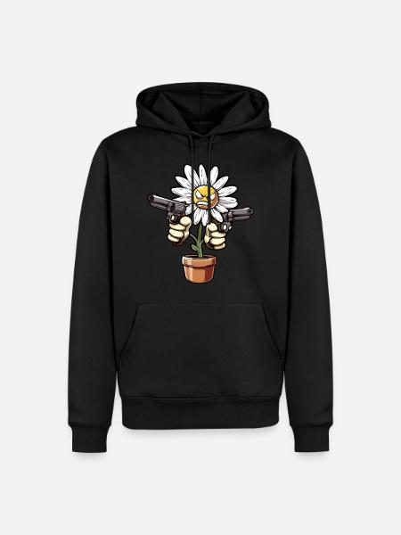 Gunflower - Men’s Premium Organic Hoodie - black