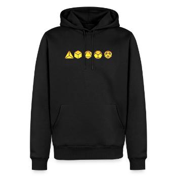 Platonische Körper Mathe Geometrie Zeichen Formen - Männer Premium Bio Hoodie - Schwarz - Vorne - Nico (187cm)