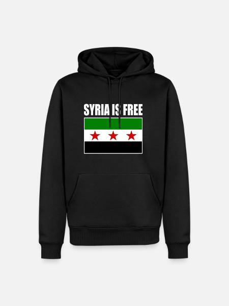 Syria Flag - Men’s Premium Organic Hoodie - black