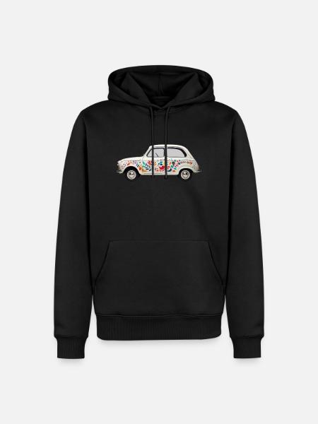 Oldtimer - Männer Premium Bio Hoodie - Schwarz